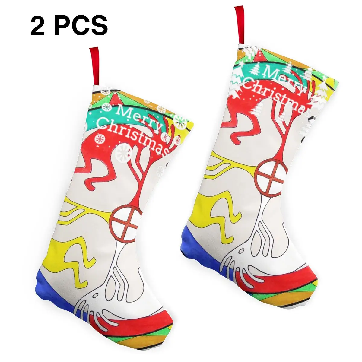 

Спиральные индийские садовые рождественские чулки Kokopelli, камин висячий чулок для семейного рождественского праздника