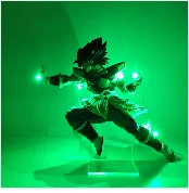 Dragon Ball Супер Broly фигурка светодиодный светильник Dragonball Broli ПВХ Модель Зеленый эффект сцены фигурки DBZ Broli игрушки Рождественский подарок