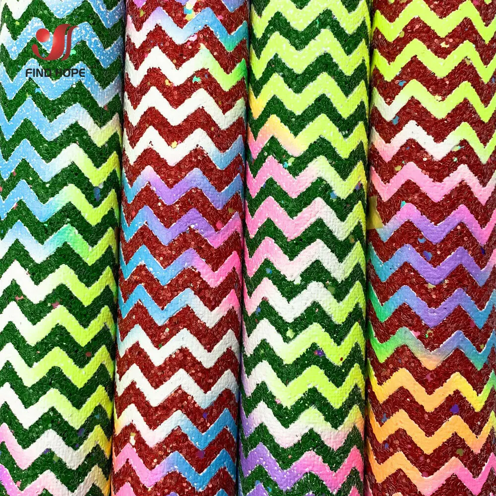 Массивная переливающаяся волна с блестками из искусственной кожи швейная ткань