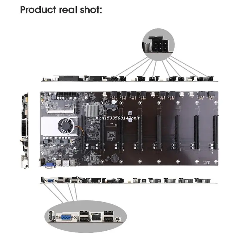 Абсолютно Новый встроенный процессор 1037U HM77 чипсет VGA HDMI-совместимый 8-GPU Биткоин