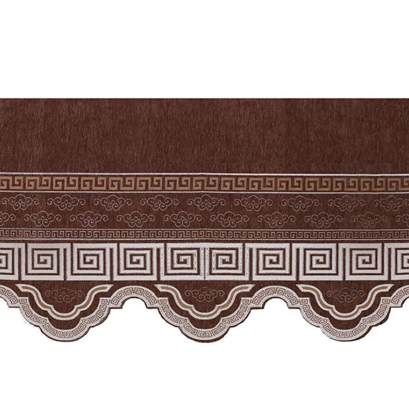 Бежевый/синий Римский скандинавский балдахин занавеска ткань синель жаккард