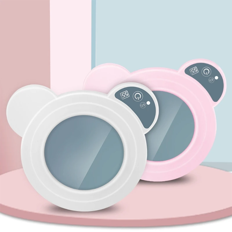 

Cute Bear Shape USB Cup Mug Warmer, USB Cup Heater USB Coaster Warmer Beverage Heater for Home USE Office