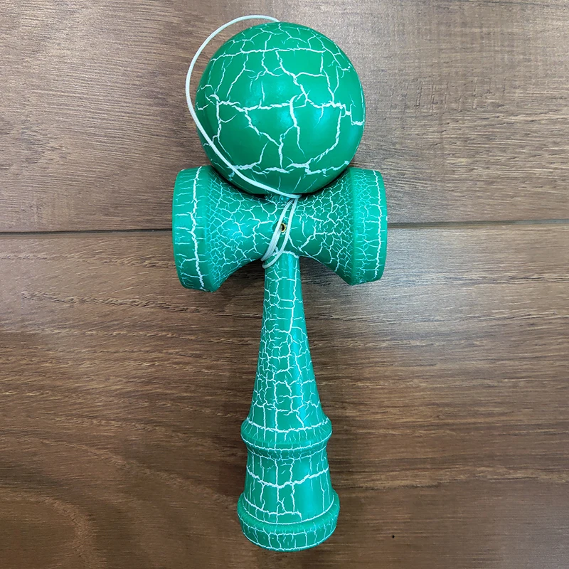 18 см трещины краски деревянный шар Kendama умелые жонглирование мяч игрушки японский традиционный Непоседа мяч дети взрослый досуг спорт подарок