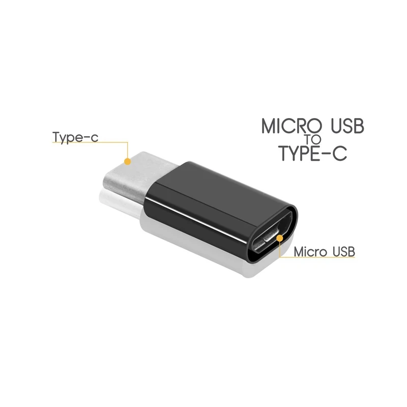 Адаптер для зарядки и передачи данных с USB Type C на Micro Lenovo ZUK Z2 Huawei P9 Plus Honor 8 Xiaomi mi5 mi4c