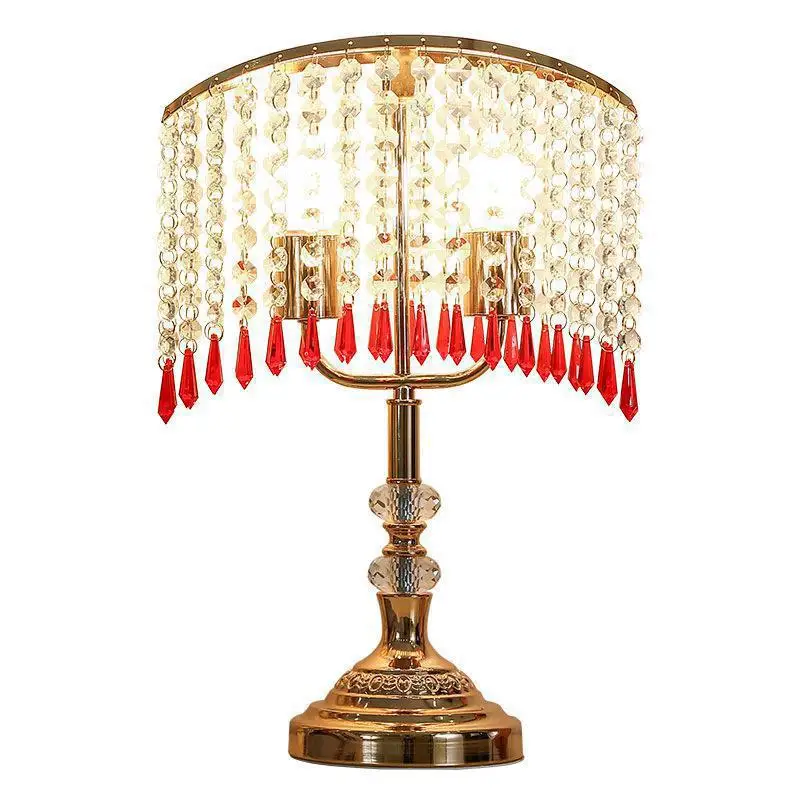 

Crystal Led Table Lamp Luxury Decorative Bedroom Study Living Room Bedside Desk Lamp Creative Romantic Wedding