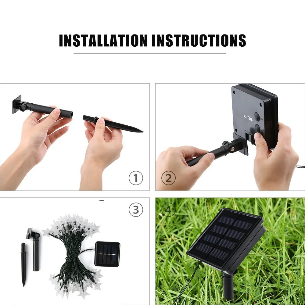 СВЕТОДИОДНАЯ Гирлянда со звездами Мерцающая гирлянда светильник ственское