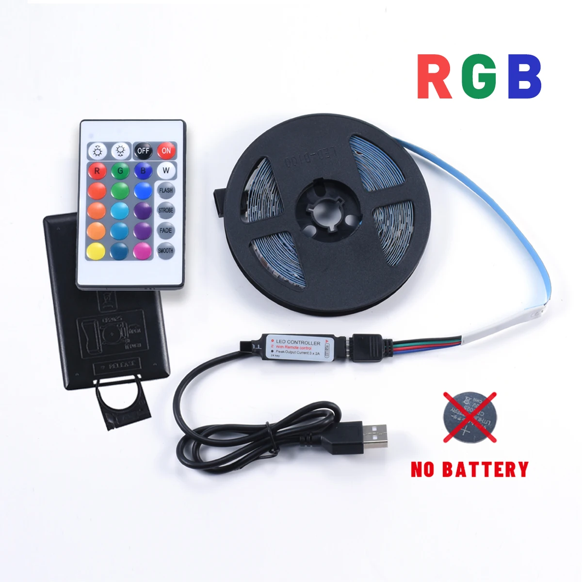 

USB LED Strip DC 5V 3M Luces LED 4M 5M Mini 24Key 1M 2M Flexible Light Lamp SMD 2835 Desk Decor Screen TV Background Lighting