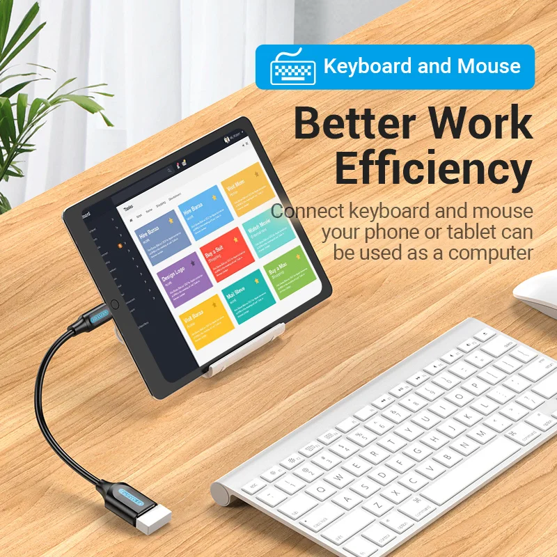 Vention USB C к OTG кабель адаптер Type папа 3 0 2 Женский Для Macbook Pro Samsung S20 | Мобильные
