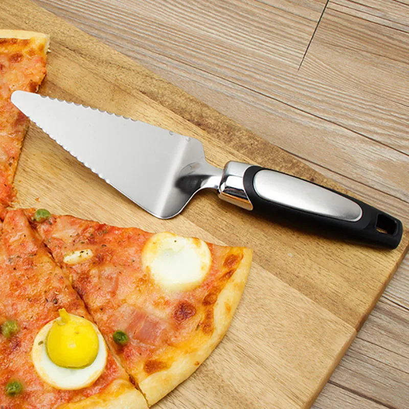 

1Pcs Cheese Spatula 430 Stainless Steel/PP Geometry Baking Tools Multi Purpose Cooking Supplies Spatula Knife Cake Pizza Shovel
