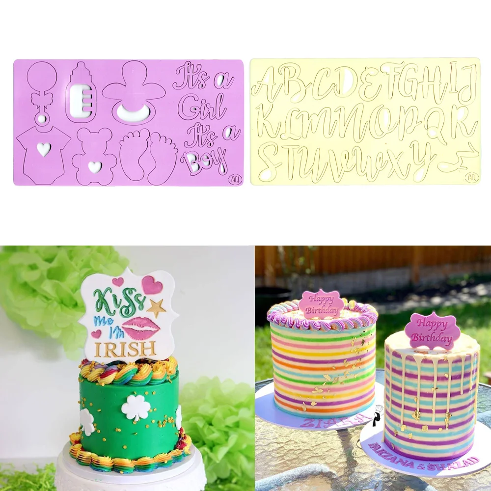 14 Types Stamps for Cookies Letters Cake Tool Fondant Alphabet/Number/Mermaid/Christmas/Wedding Embossed Cutter Mold Decor Tools