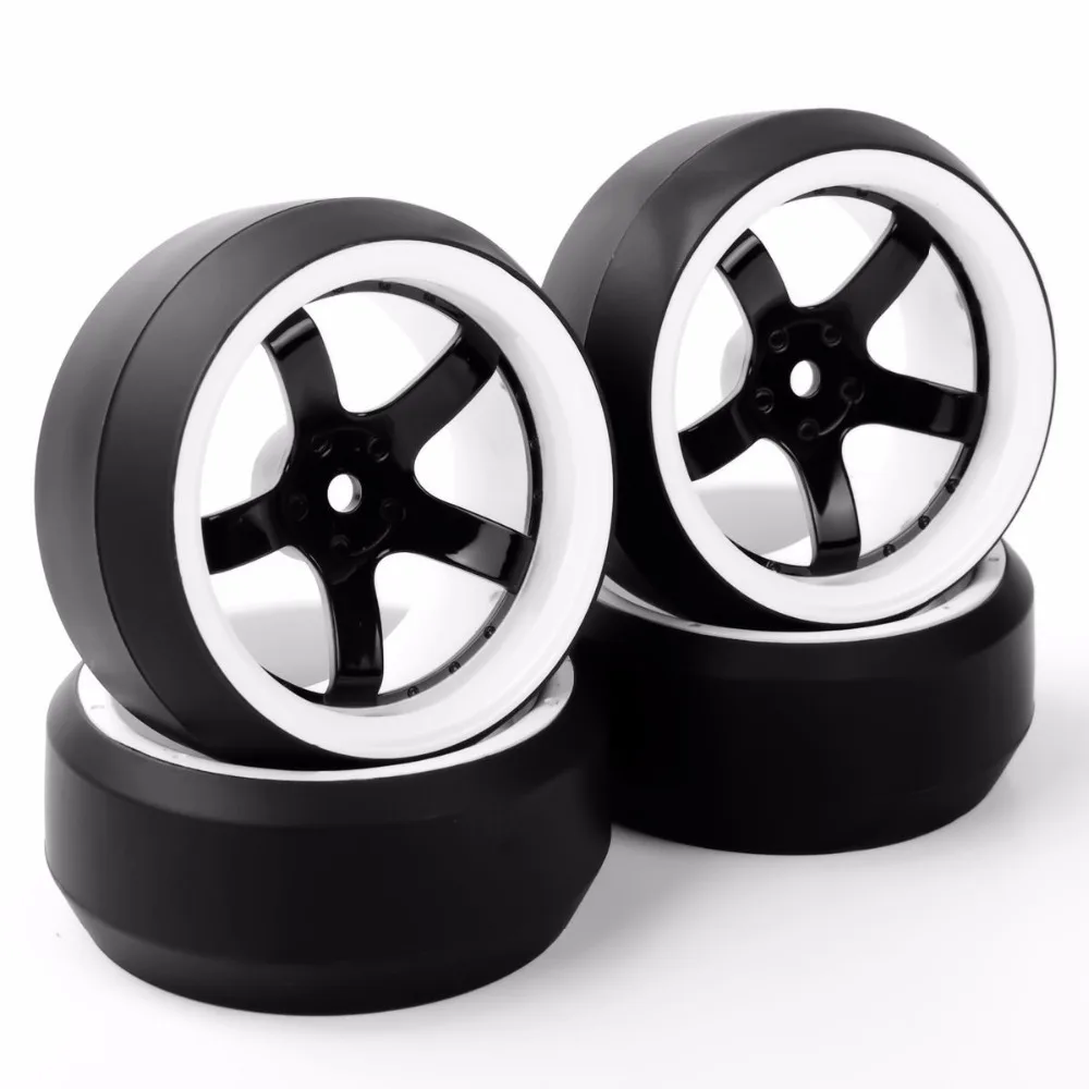 

Spot 1/10 Rim RC drift tires, Suitable for HPI 1:10 road racing 3 degrees 12mm hexagonal fittings.