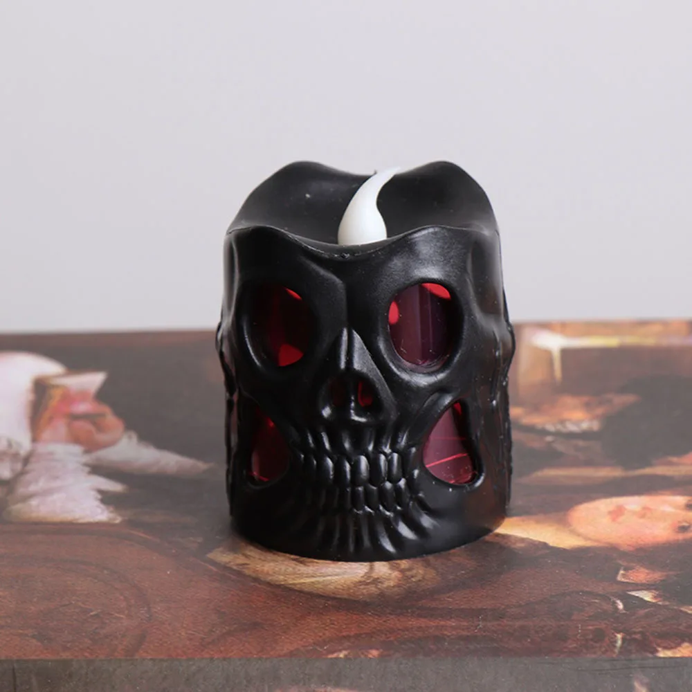 Halloween Lights LED Light Skull Head Candles Lamp Party Decoration Candle toy Festive party decoration toys | Игрушки и хобби