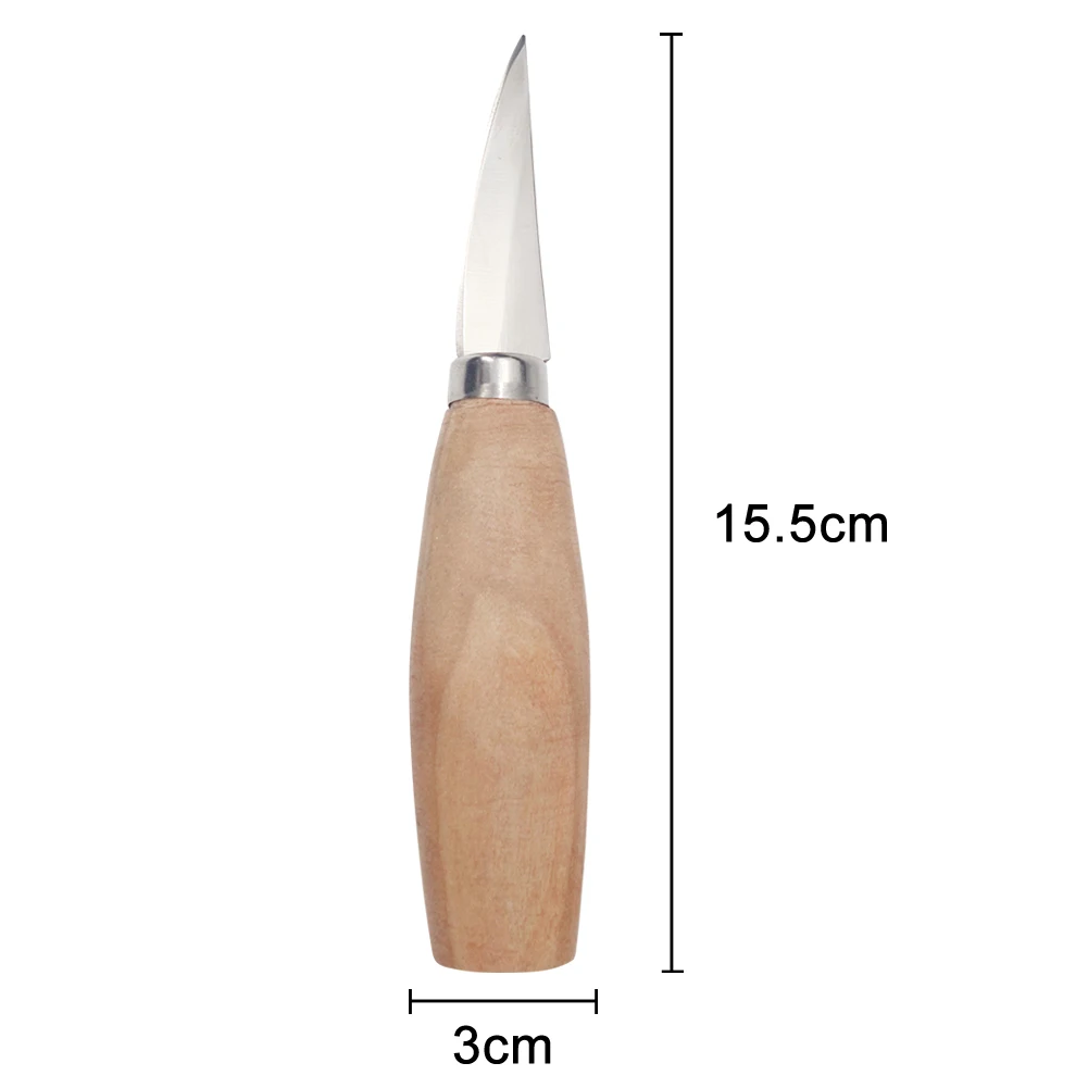 

2Pcs/Set Spoon Carving Cutter Set Woodcarving Crooked Hooked Whittling Cutter Tools Kit HK3