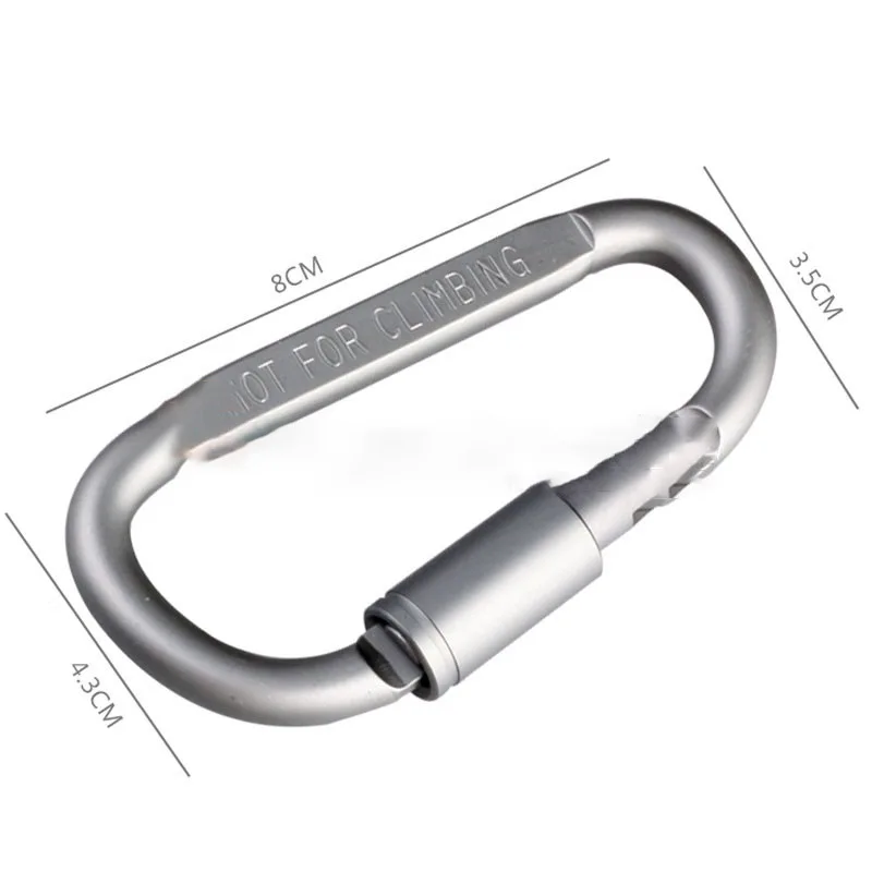 

5pcs Outdoor High-quality Aluminum Carabiner D-shaped Quick-hanging Buckle Multifunctional Quick-hanging