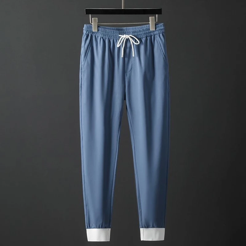 

Simple and handsome summer short-sleeved suit men's comfortable light and smooth cotton fabric casual fashion suit men's two-pie