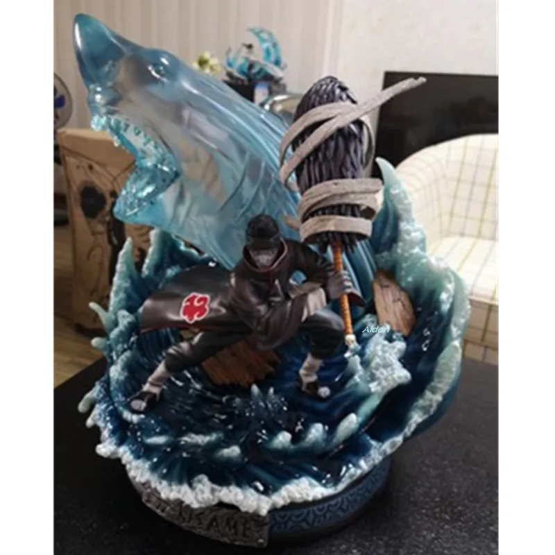 1" Статуя Наруто Akatsuki бюст Hoshigaki Kisame полноразмерный портрет Samehada GK Коллекционная модель игрушки коробка 47 см Z2729