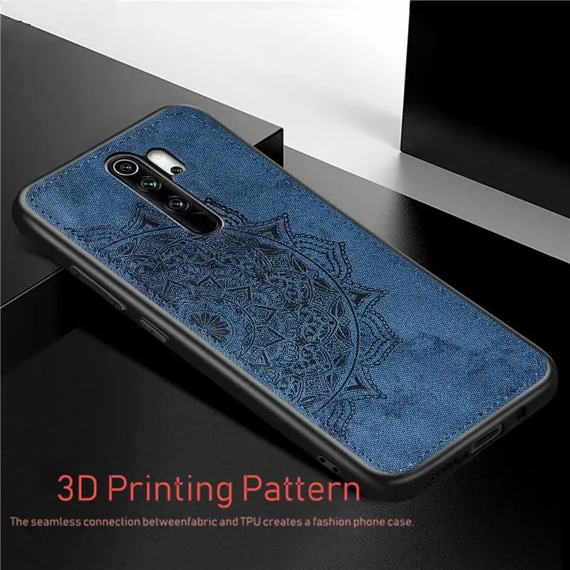 Хлопчатобумажная ткань чехол для Xiaomi Redmi Note 8 Pro Чехол 9S 8T 9A 9C Магнитный