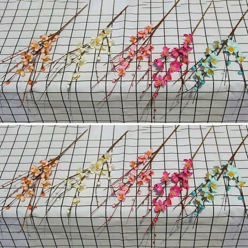 Искусственный цветок 12 головок комнатное растение зимний жасминовый