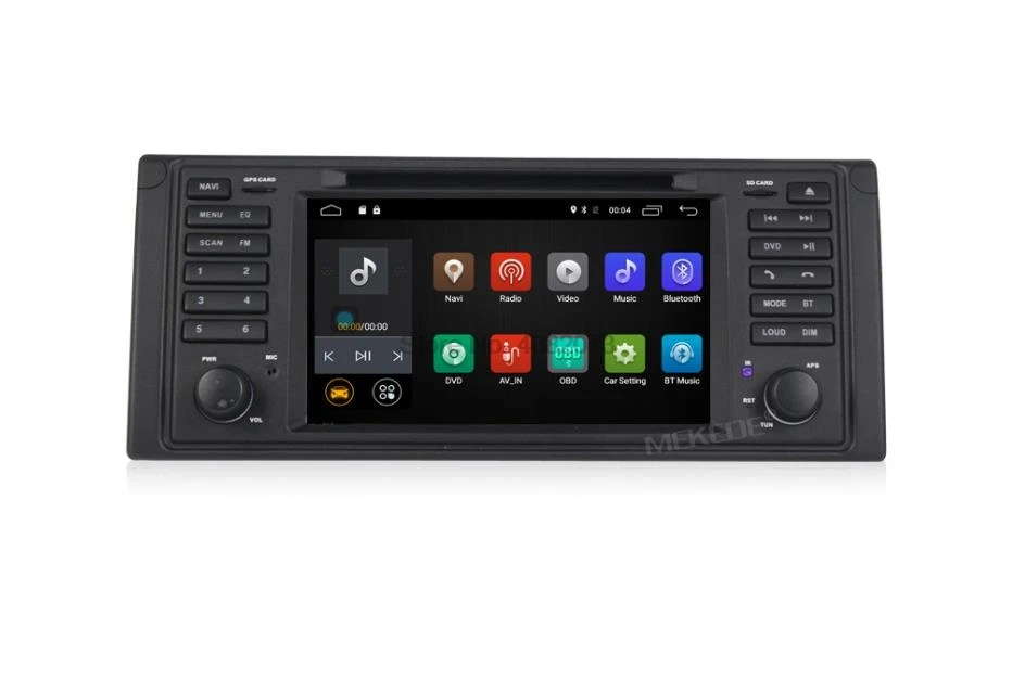 От DHL 5 шт. 1din Android7.1 4G Wi Fi автомобильный мультимедийный GPS магнитола для BMW E53 E39