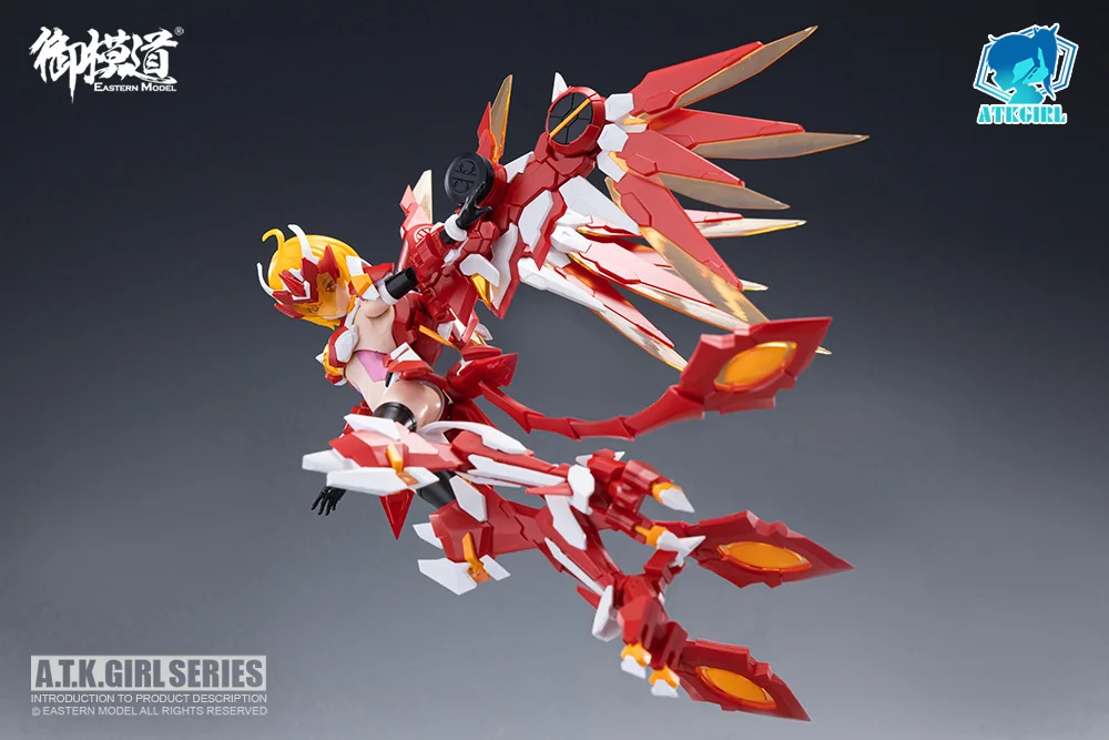 

In StockEastern Model ATK Girl Vermilion Bird Suzaku Assembly Model Kit 1/12 Scale Action Figure Mecha Girl PVC Toy