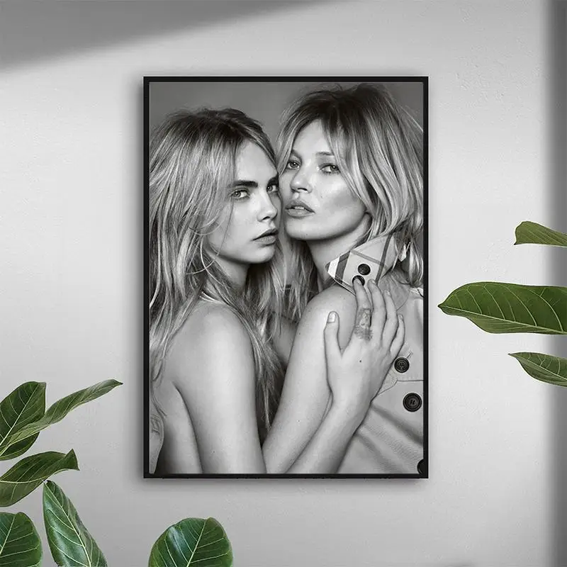 Кара делевинне и Кейт мох HD холст печать украшение для дома гостиная спальня