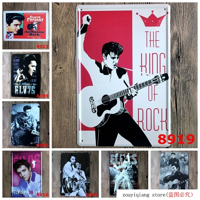 Elvis Presley! Винтажные жестяные вывески для гаража в стиле ретро 20*30 см металлический