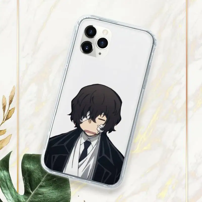 

Anime Bungo Stray Dogs Phone Case Transparent Clear for iPhone 11 12 mini pro XS MAX 7 8 6 6S Plus X 5S SE 2020 XR