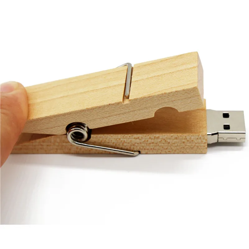 USB флеш накопитель TEXT ME с деревянным зажимом 8 ГБ 16 32 64 Подарочный диск флешка для
