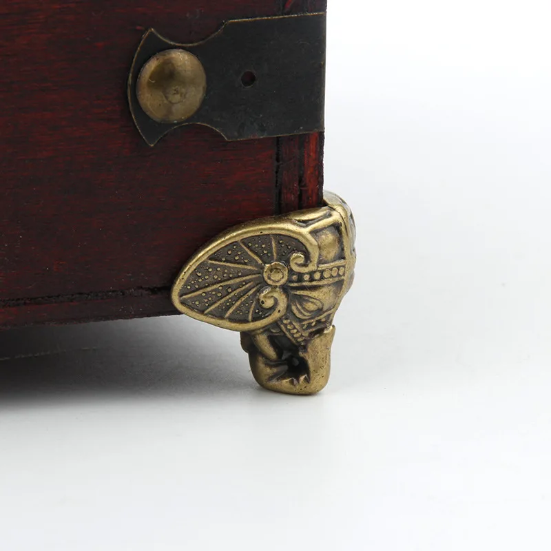 Винтажный Бронзовый нагрудный шкатулка со слоном для украшений в античном стиле