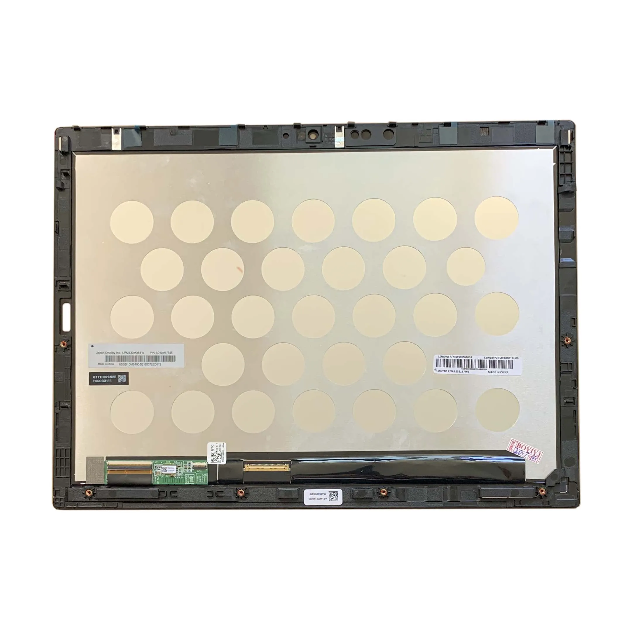 01aw893 01aw894 for thinkpad x1 tablet 3rd gen 20kj 20kk 30002000 40pin glossy lcd touch assemblies lg lp130qp1 spa1 lpm130m364 free global shipping