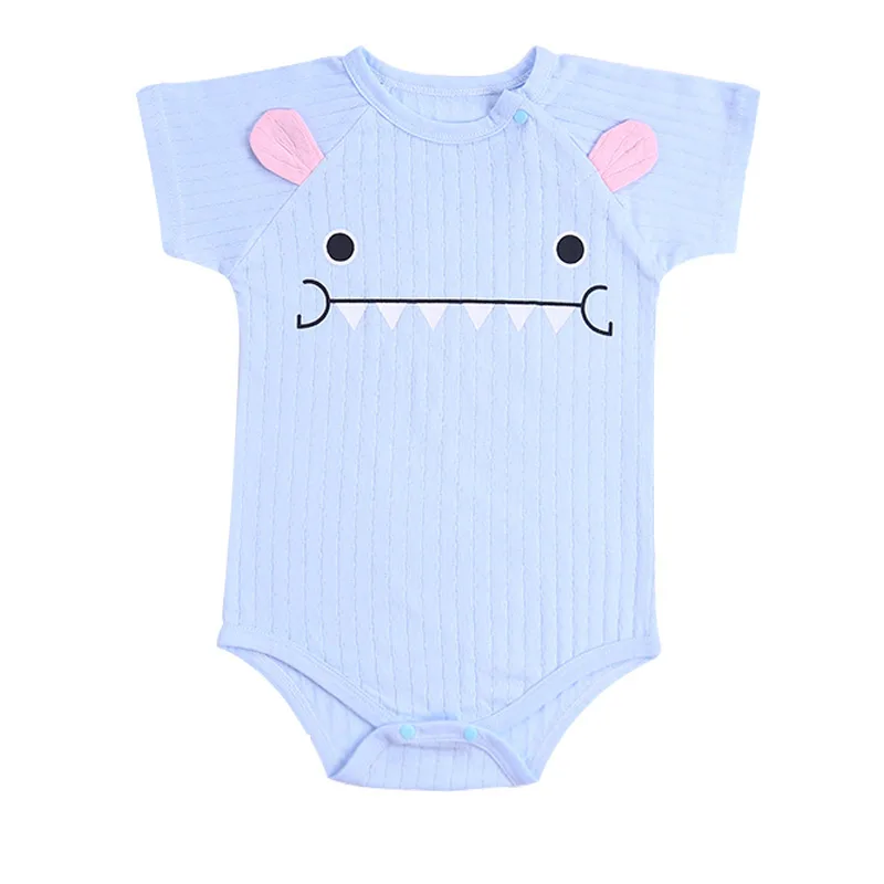 Комбинезоны для новорожденных унисекс детская одежда хлопок короткий рукав