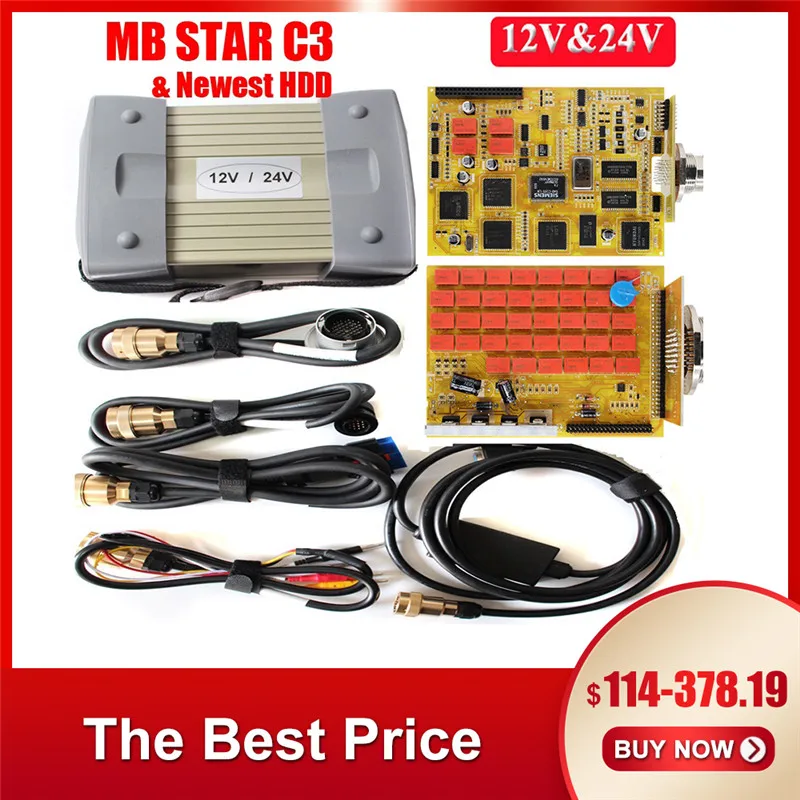 Мультиплексор MB Star C3 V2020.12 версия программного обеспечения SD Connect Compact 3 полный чип