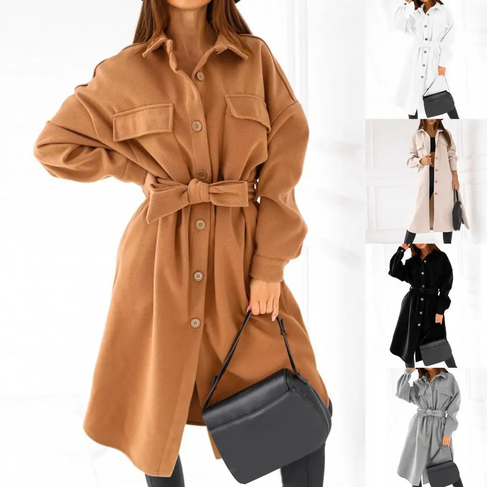 

Модная куртка, зимнее пальто, женское длинное пальто, женская Длинная ветровка, женские толстые шерстяные топы, блузки, зимнее пальто, пальт...