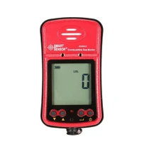 smart sensor as8902 high sensivity natural gas meter large lcd backlit alarm digital combustible gas leak detector