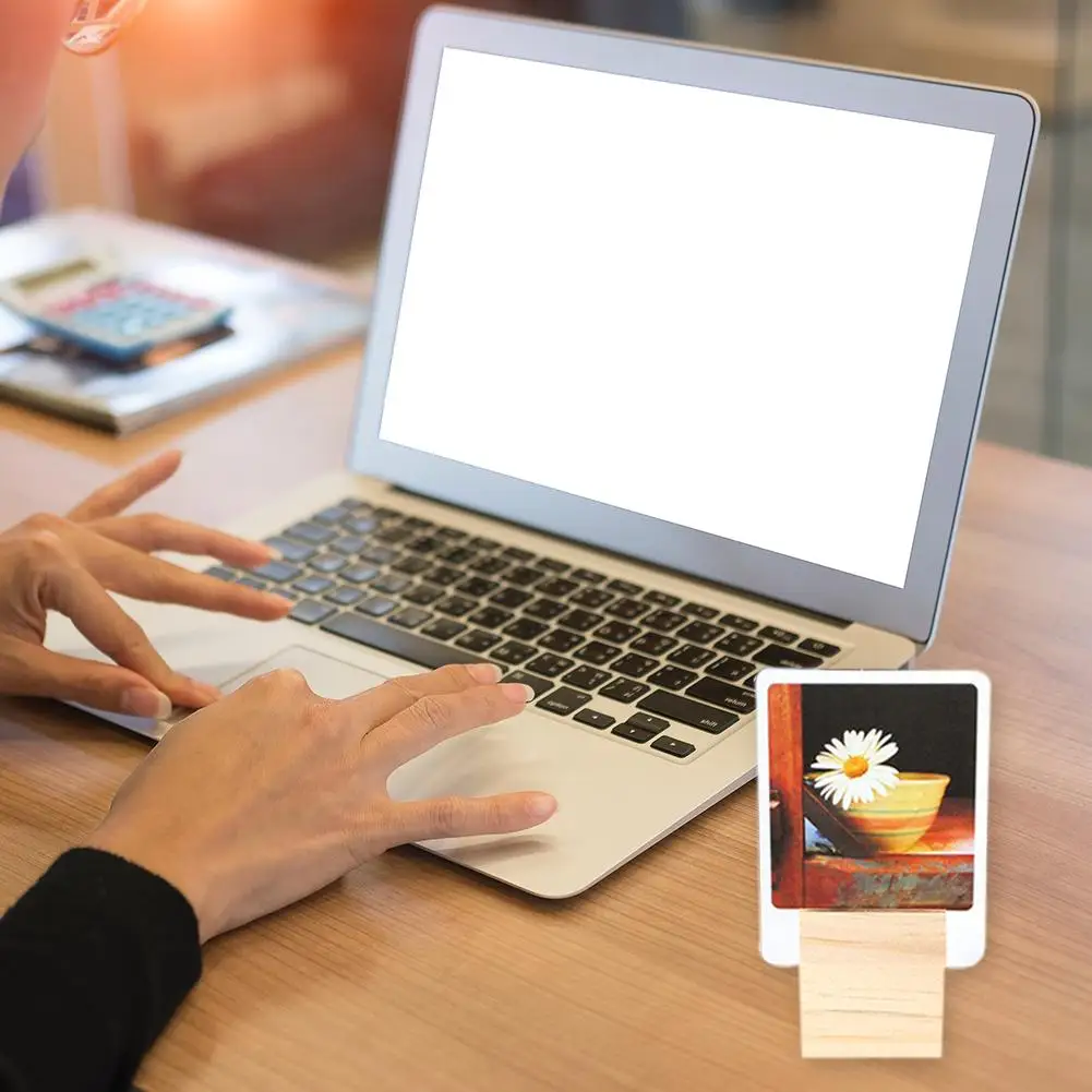 10 шт. деревянный Настольный держатель для фотографий визитная карточка