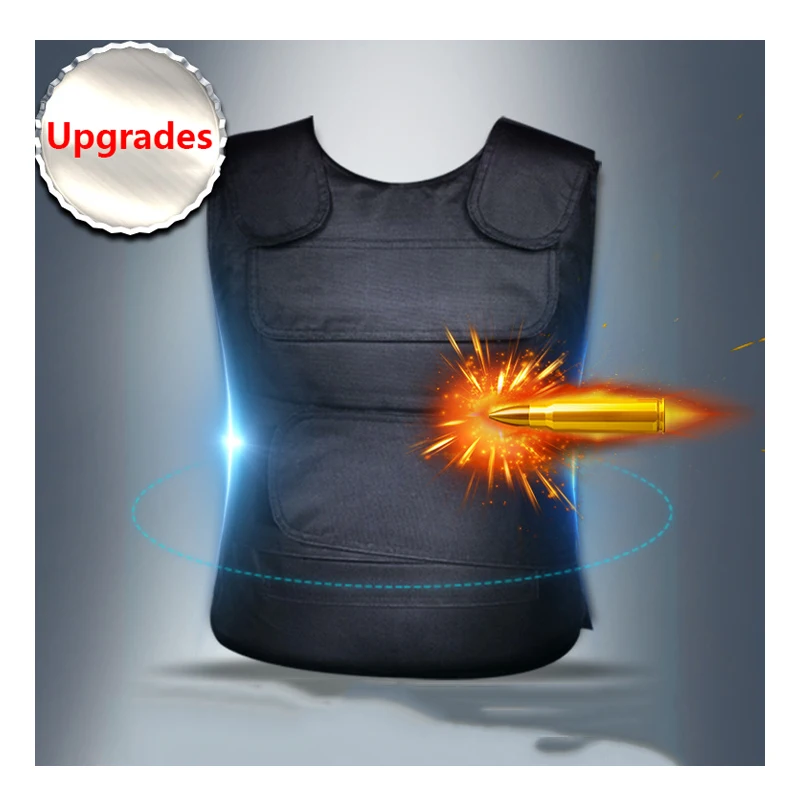 

Self-defense Real Bulletproof Vest Covert Ballistic Bullet Proof Upgraded Body Armor NJ IIIA 3A Stab Concealable Twaron Aramid