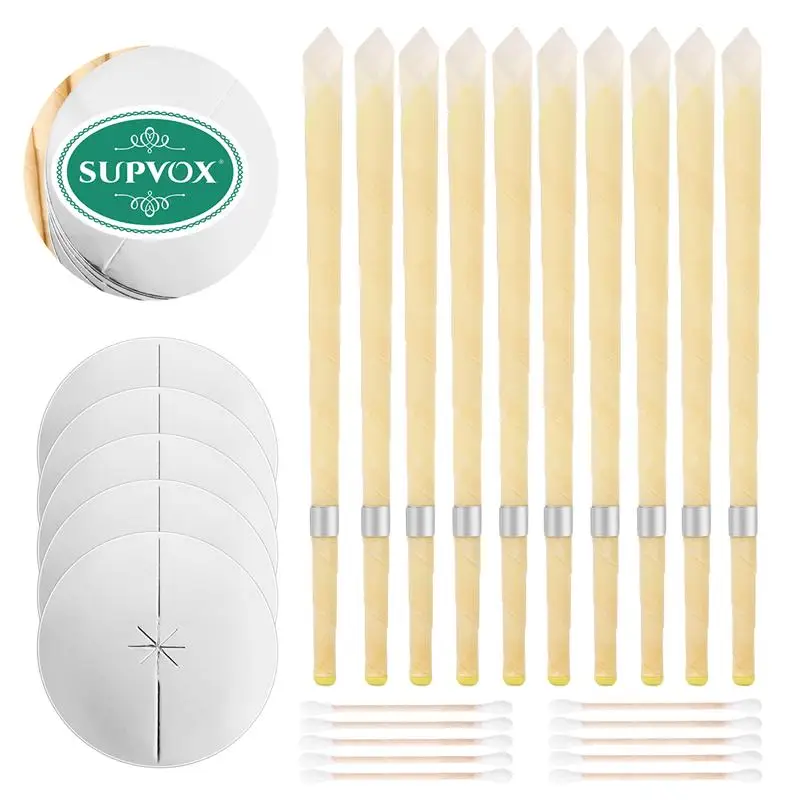 10pcs Ear Candles Natural Beeswax Ohrenkerzen Hopi Candle Cleaner Earwax Wax Removal Horn Indiana Candling Fragrance | Красота и