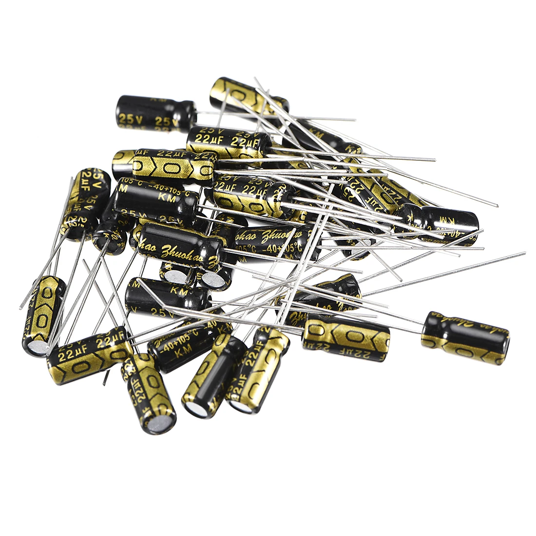 

uxcell 25V 50V 400V 1uF 4.7uF 10uF 22uF 470uF 13 Electrolytic Capacitor for DIY Project Soldering 22uF 5x11 30pcs