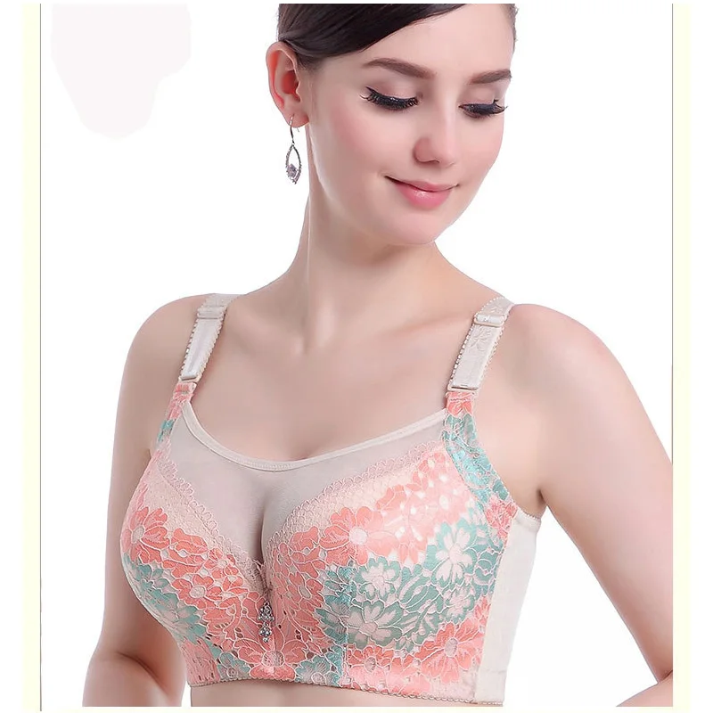 Бюстгальтер женский с большими чашками пикантное черное хлопковое нижнее белье