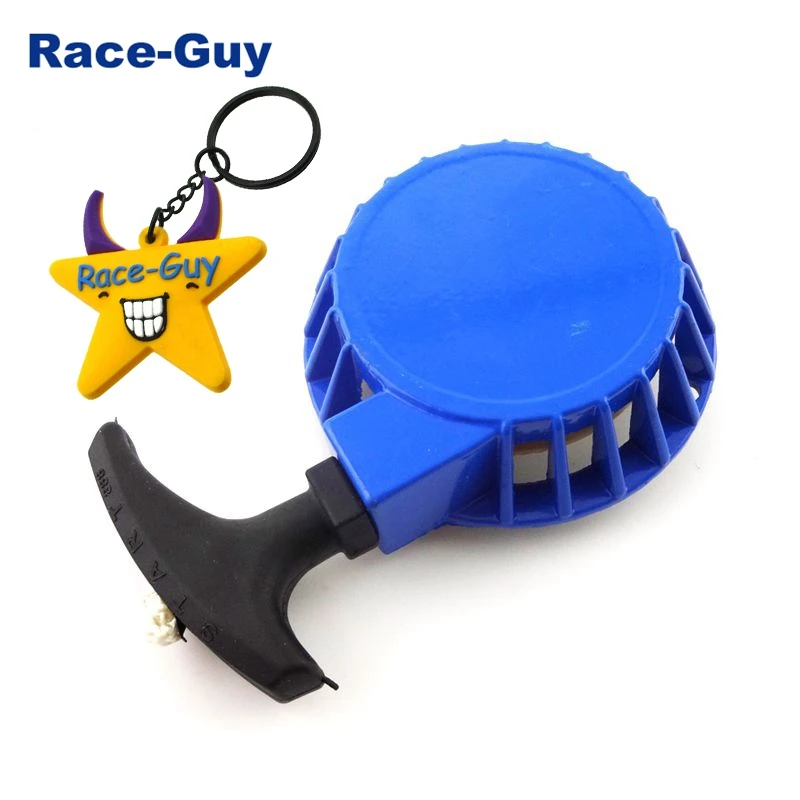 Синий Алюминиевый пусковой стартер для 2 тактного 47cc 49cc карманный велосипед мини