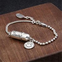 cremation urn bracelet human pet dogs cats ashes memorial jewellry copper steel alloy smilling openable capsule shape handchain