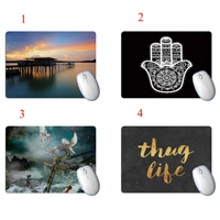 letter landscape mouse pad student computer mouse non slip notebook pad office keyboard protection pad table mat
