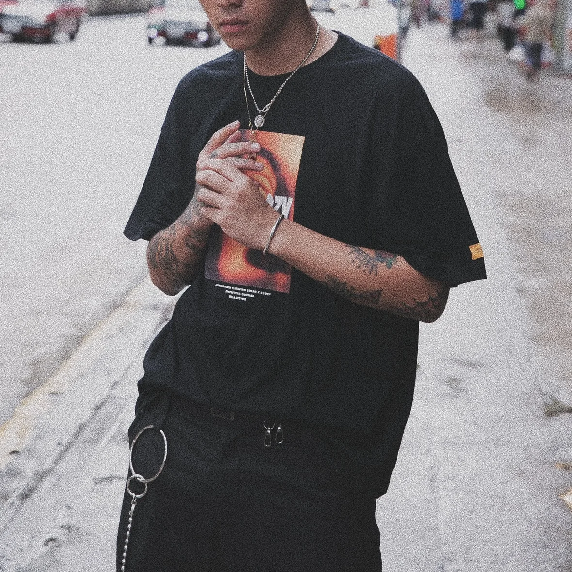 

Men's/woman T-Shirts 2019 eye Printed Short Sleeve Tshirts Summer Hip Hop Casual Cotton Tops Tees Streetwear Black white