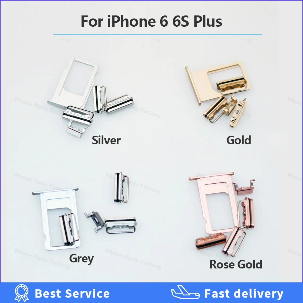 Клавиша питания кнопка отключения звука для iPhone 8 6s 6 Plus вибрирующий