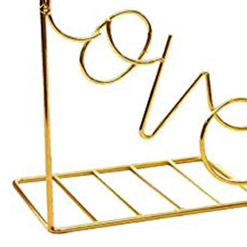 

HOT-Bookends Gold , Decorative Metal Book Ends Supports for Shelves , Non-Scratching (1 Pair)