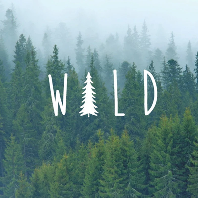 Забавные наклейки с природой и деревьями стикеры водонепроницаемые