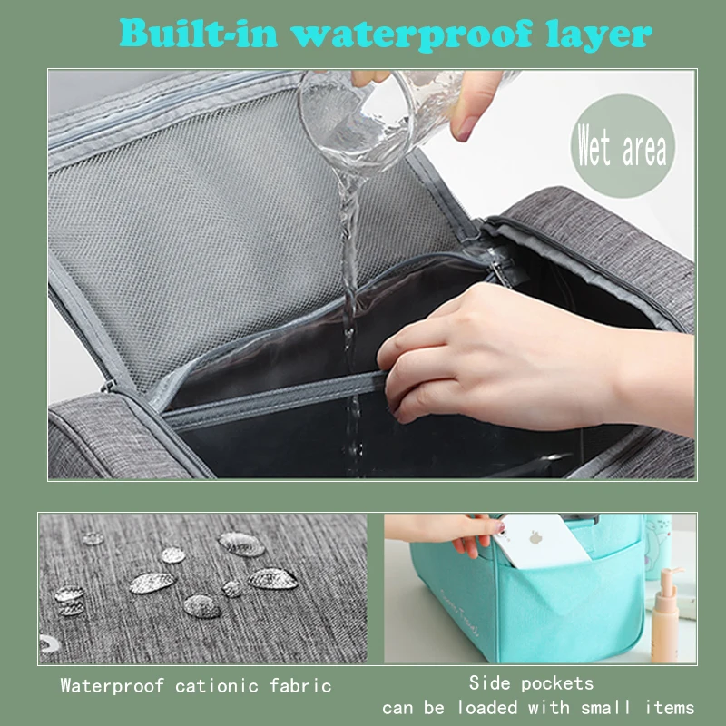 Большая дорожная косметичка многофункциональный водонепроницаемый чехол для