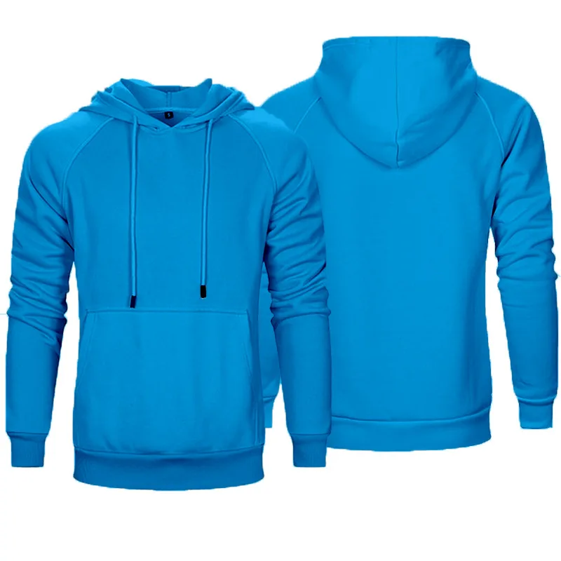 Mens Color Hooded Sweatshirts Hip Hop Hoodie Men Fashion Top Thick Winter Warm Fleece High Street Solid | Спорт и развлечения