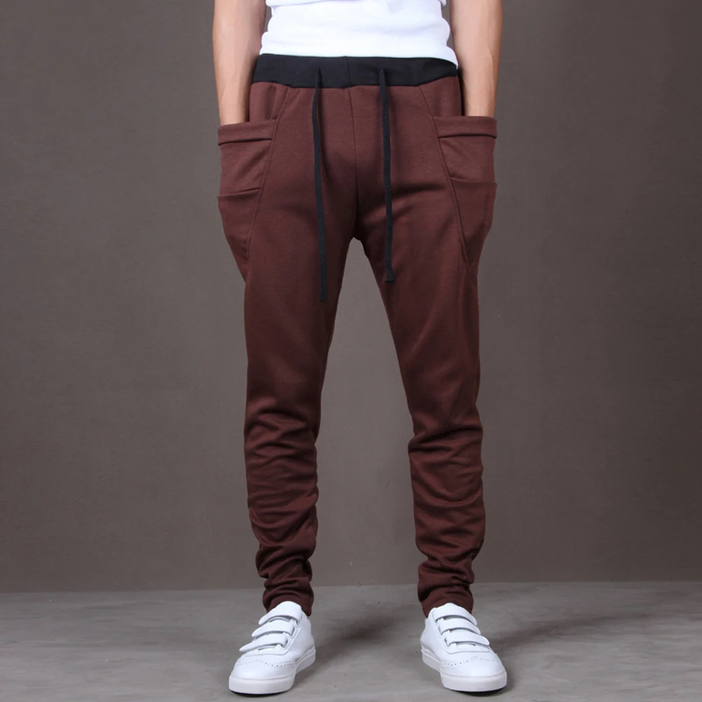 

Fashion Men Boys Joggers Sweatpants Big Pockets Gym Trousers Hip Hop Pants
