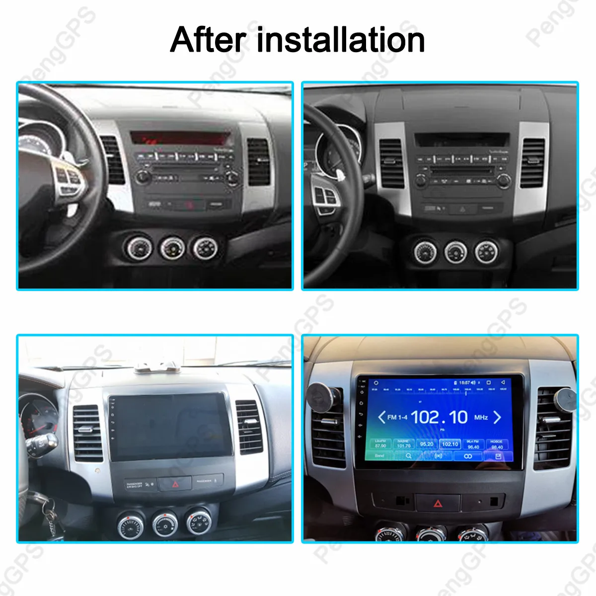 Android 9 1 4 + 64 Гб px5 встроенный DSP автомобильный без DVD плеера радио для Mitsubishi Outlander 2005
